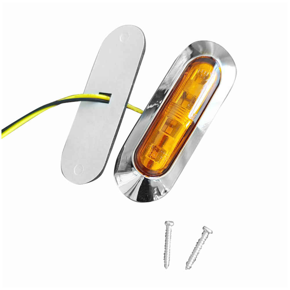 10x LED Clearance Side Marker Lights Suitable For Truck Trailer Lorry Amber