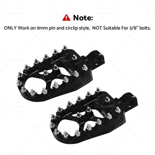 Wide Foot Pegs 360 Degree Roating Suitable For harley Dyna Sportster Fatboy