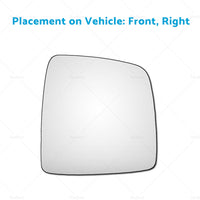 {{ Front Right Driver Side Mirror Glass Fits For Hyundai iMax iLoad TQ 2008-Onward }} - Buy Car Parts Online at {{ Kaka Auto Parts }}.