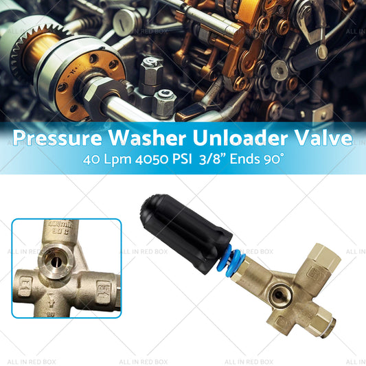 1PCS Pressure Washer Unloader Valve 40 Lpm 4050 PSI 3/8in Ends 90 degree