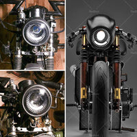 {{ Motorcycle 6. 5inch LED Headlight Spiral Side Mount Bracket Suitable For Cafe Racer }} - Buy Car Parts Online at {{ Kaka Auto Parts }}.