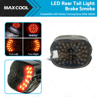 compare product LED Rear Tail Light Brake Smoke Suitable For Harley Touring Dyna Glide Softail