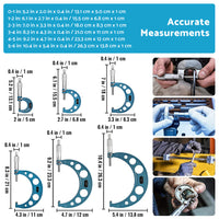 6x Precision Outside Micrometers 0-150mm Suitable For Machinist ¡§C Carbide 0.01mm