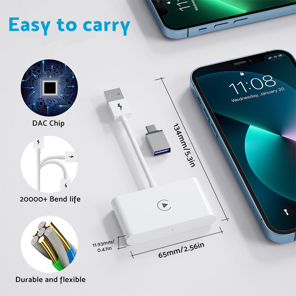 USB Wireless CarPlay Adapter Dongle Suitable For Apple iOS Car Navigation Player