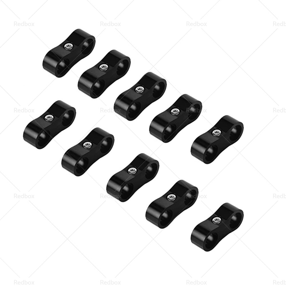 {{ 10x AN6 6AN AN -6 Nylon Braided Stainless Fuel Oil Line Hose Separator Clamp }} - Buy Car Parts Online at {{ Kaka Auto Parts }}.