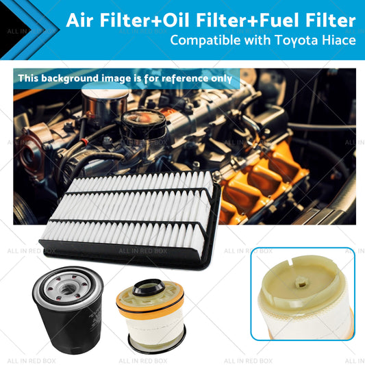{{ AirOilFuel Filter Kit Suitable for Toyota Hiace 3. 0L Turbo Diesel 3pcs }} - Buy Car Parts Online at {{ Kaka Auto Parts }}.