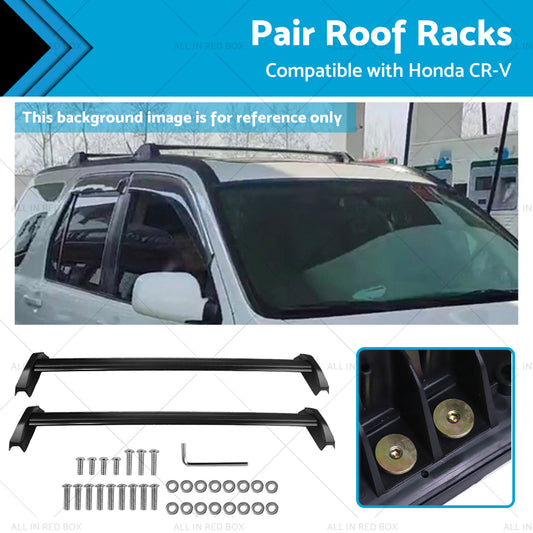 {{ Pair Suitable For Honda CRV 2002-2006 Cross Bar Roof Rack Black }} - Buy Car Parts Online at {{ Kaka Auto Parts }}.