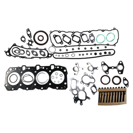 Cylinder Head & Bolts Set & Gasket Kit Suitable for Toyota Prado 3.0 4cyl 1KZ-TE
