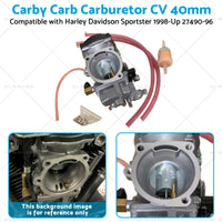 {{ Carby Carb Carburetor CV 40mm Fit For Harley Davidson Sportster 1998-Up 27490-96 }} - Buy Car Parts Online at {{ Kaka Auto Parts }}.