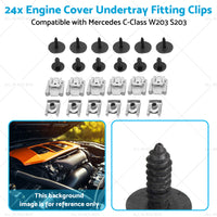 {{ 24x Engine Cover Undertray Fitting Clips Suitable for Mercedes C-Class W203 S203 }} - Buy Car Parts Online at {{ Kaka Auto Parts }}.