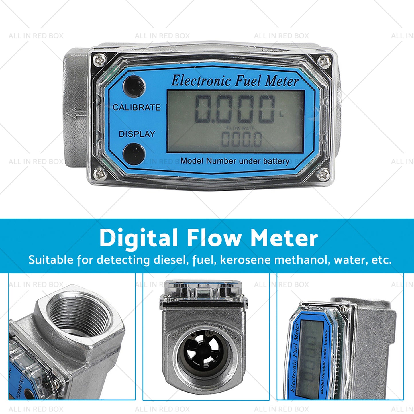 {{ 1 or 1. 5 or 2 inch Turbine Digital Diesel Water Fuel Flow Meter Oval Gear Flow Gauge }} - Buy Car Parts Online at {{ Kaka Auto Parts }}.