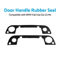 2PCS Exterior Door Handle Rubber Seals Set Suitable for BMW E36 E34 E32 Z3 M3