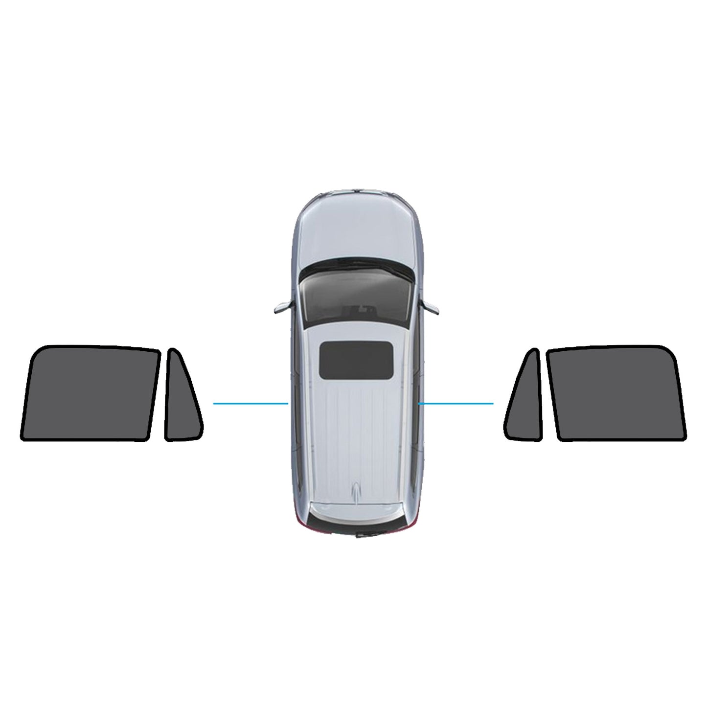 {{ Magnetic Mesh Sun Blind Shades Suitable for Volvo XC90 2015-Current On Front/Rear }} - Buy Car Parts Online at {{ Kaka Auto Parts }}.
