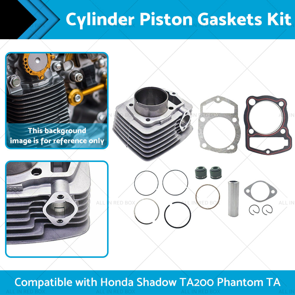 {{ Cylinder Piston Gaskets Kit 63. 5mm Suitable For Honda 250ml ATC200 XL200 250cc }} - Buy Car Parts Online at {{ Kaka Auto Parts }}.