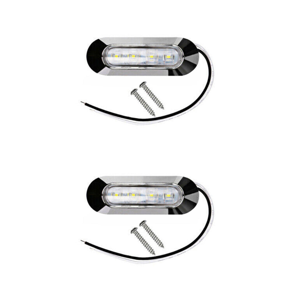 10x LED Clearance Side Marker Lights Suitable For Truck Trailer Caravan Amber & Red