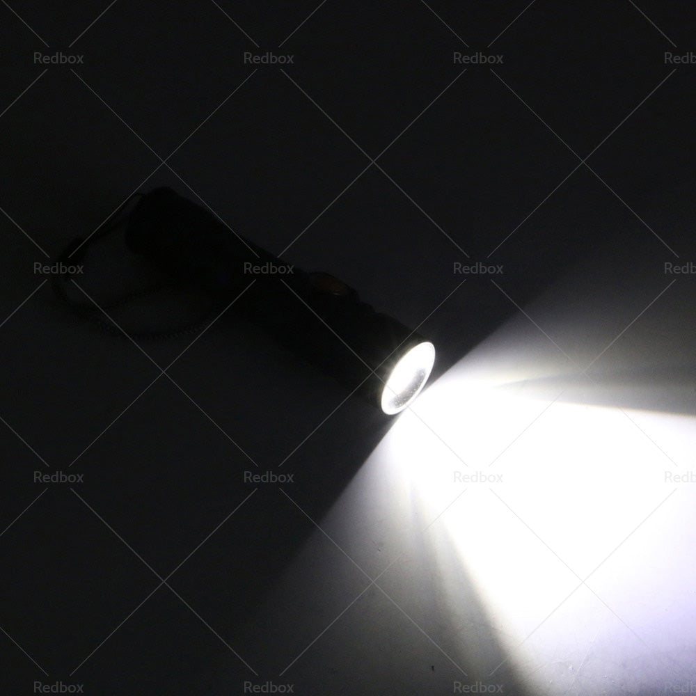 {{ 1pcs Black USB Rechargeable LED Flashlight Waterproof Torch Outdoor }} - Buy Car Parts Online at {{ Kaka Auto Parts }}.