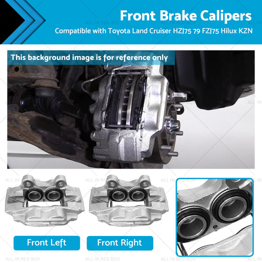 {{ 2x Front Brake Caliper Suitable For Toyota Land Cruiser HZJ75 79 FZJ75 Hilux KZN }} - Buy Car Parts Online at {{ Kaka Auto Parts }}.