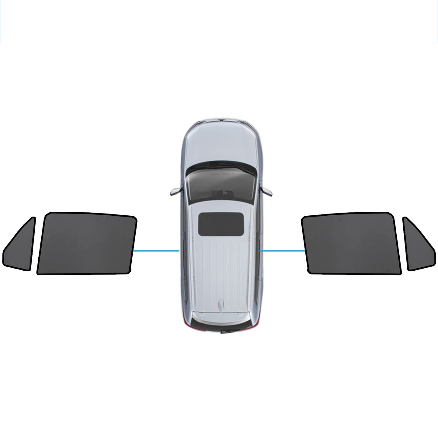{{ Car Window Sun Shades Magnetic Mesh Suitable for Mercedes-Benz GLC 2015-2022 }} - Buy Car Parts Online at {{ Kaka Auto Parts }}.