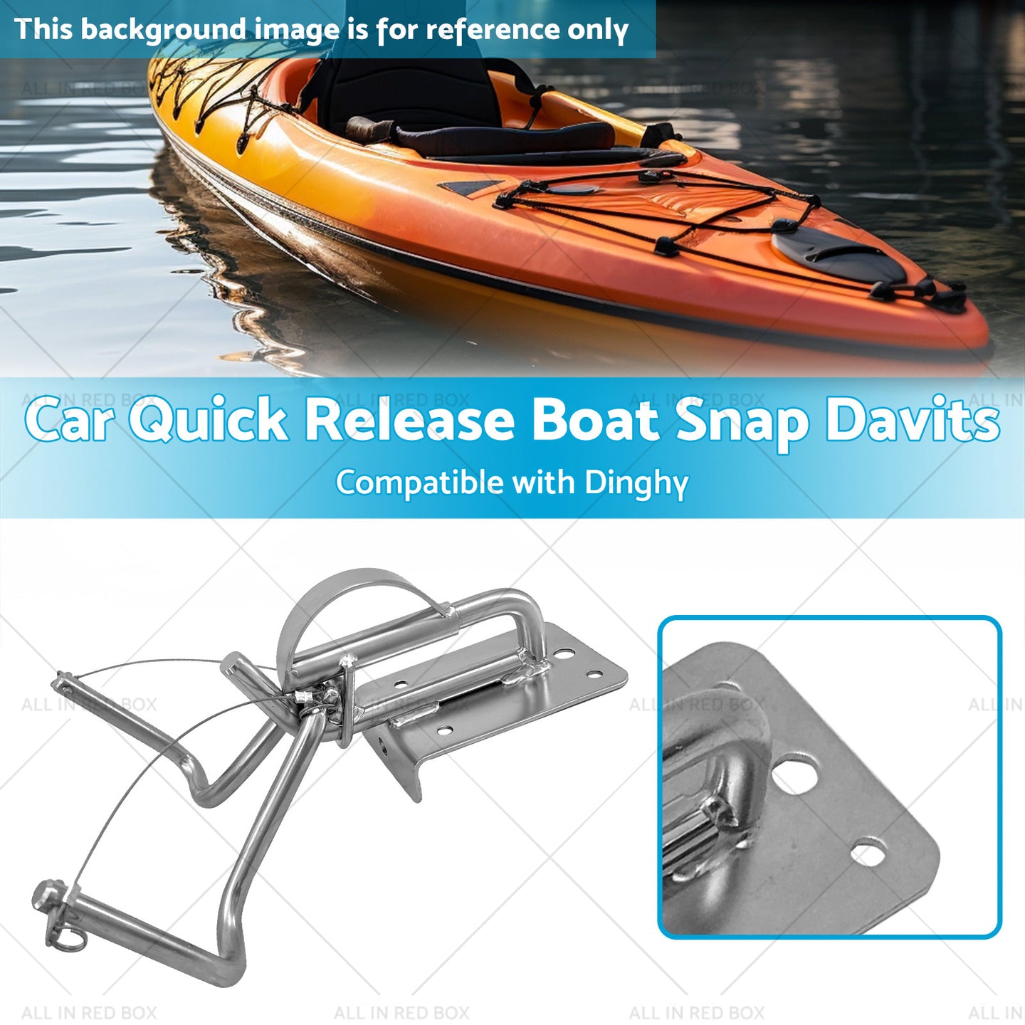{{ 304 Stainless Steel Car Quick Release Boat Snap Davits Suitable for Dinghy }} - Buy Car Parts Online at {{ Kaka Auto Parts }}.