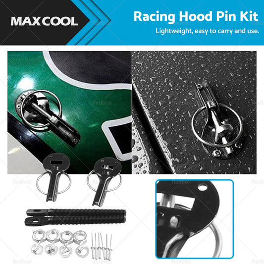 {{ Universal Racing Mount Bonnet Hood Lock Latch Pins Kit Set Suitable For Cars }} - Buy Car Parts Online at {{ Kaka Auto Parts }}.