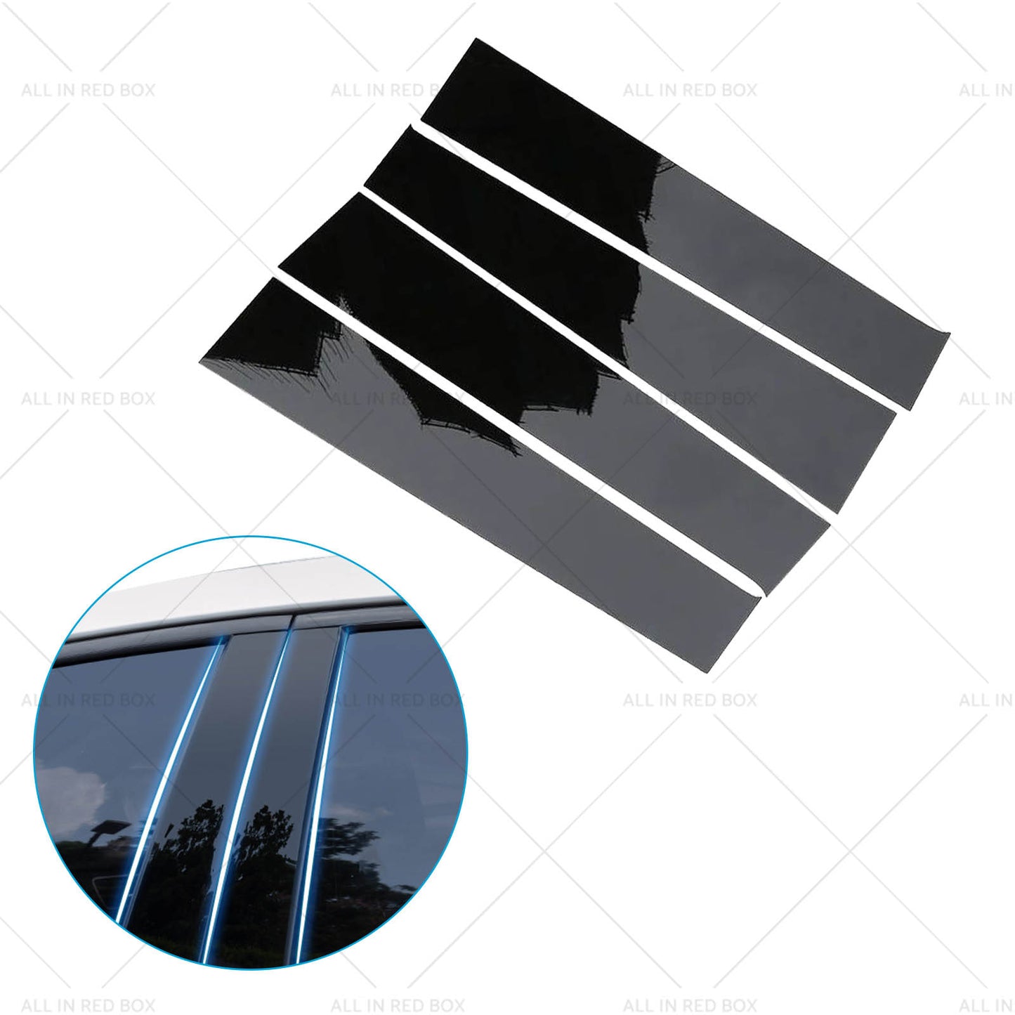 {{ 4x Black Pillar Post Cover Trims Suitablefor Dodge Ram Crew or Quad Cab 1500 09-18 }} - Buy Car Parts Online at {{ Kaka Auto Parts }}.