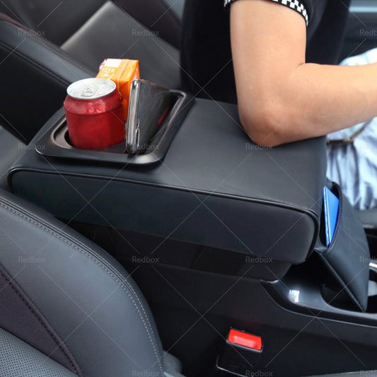 {{ Center Console Leather Armrest Support Elbow Rest Extender Organizer Cup Holder }} - Buy Car Parts Online at {{ Kaka Auto Parts }}.