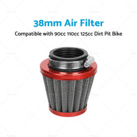 {{ 38mm Air Filter Pod Cleaner Suitable for 110cc 125cc Motorcycle PIT Dirt Bike }} - Buy Car Parts Online at {{ Kaka Auto Parts }}.