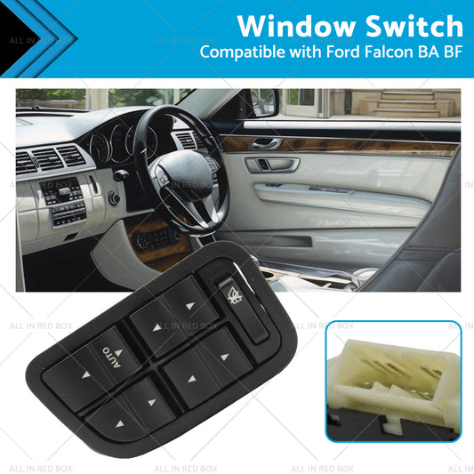 {{ Power Window Switch with Illumination Suitable for 2002-2008 Ford Falcon BA BF }} - Buy Car Parts Online at {{ Kaka Auto Parts }}.
