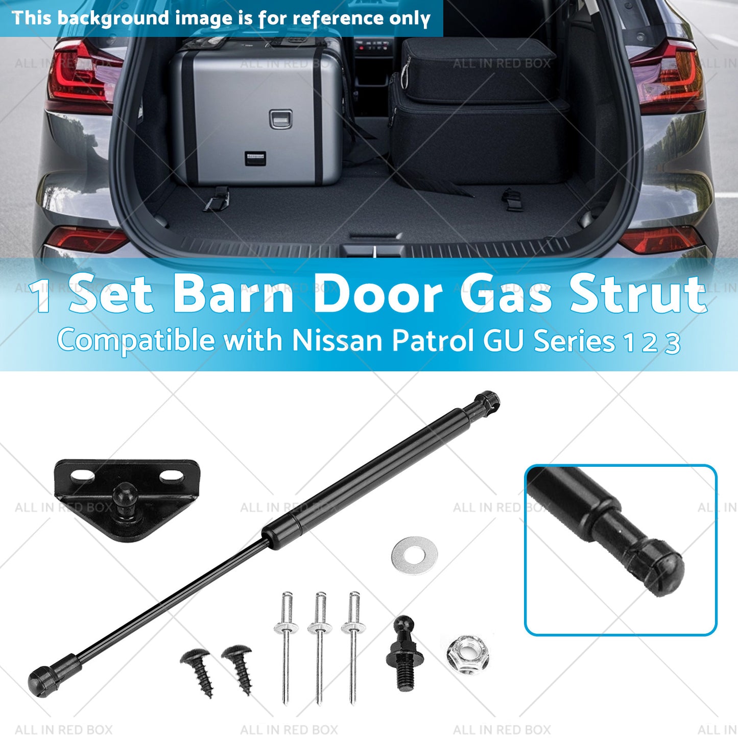 {{ 1 Set Small Barn Door Gas Strut Suitable for Nissan Patrol GU Y61 Series 1 2 3 }} - Buy Car Parts Online at {{ Kaka Auto Parts }}.