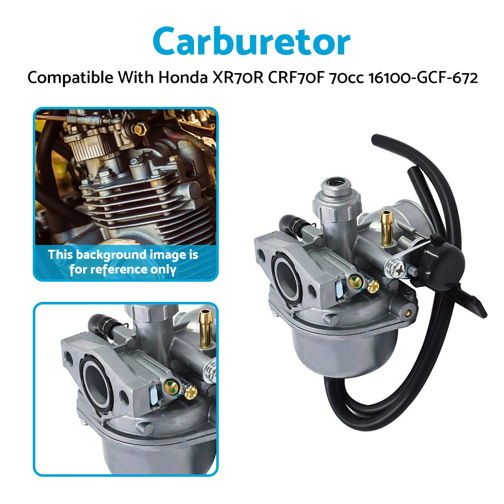 {{ Carburetor Carb Suitable For Honda XR70R CRF70F 70cc 1997-2004 16100-GCF-672 }} - Buy Car Parts Online at {{ Kaka Auto Parts }}.