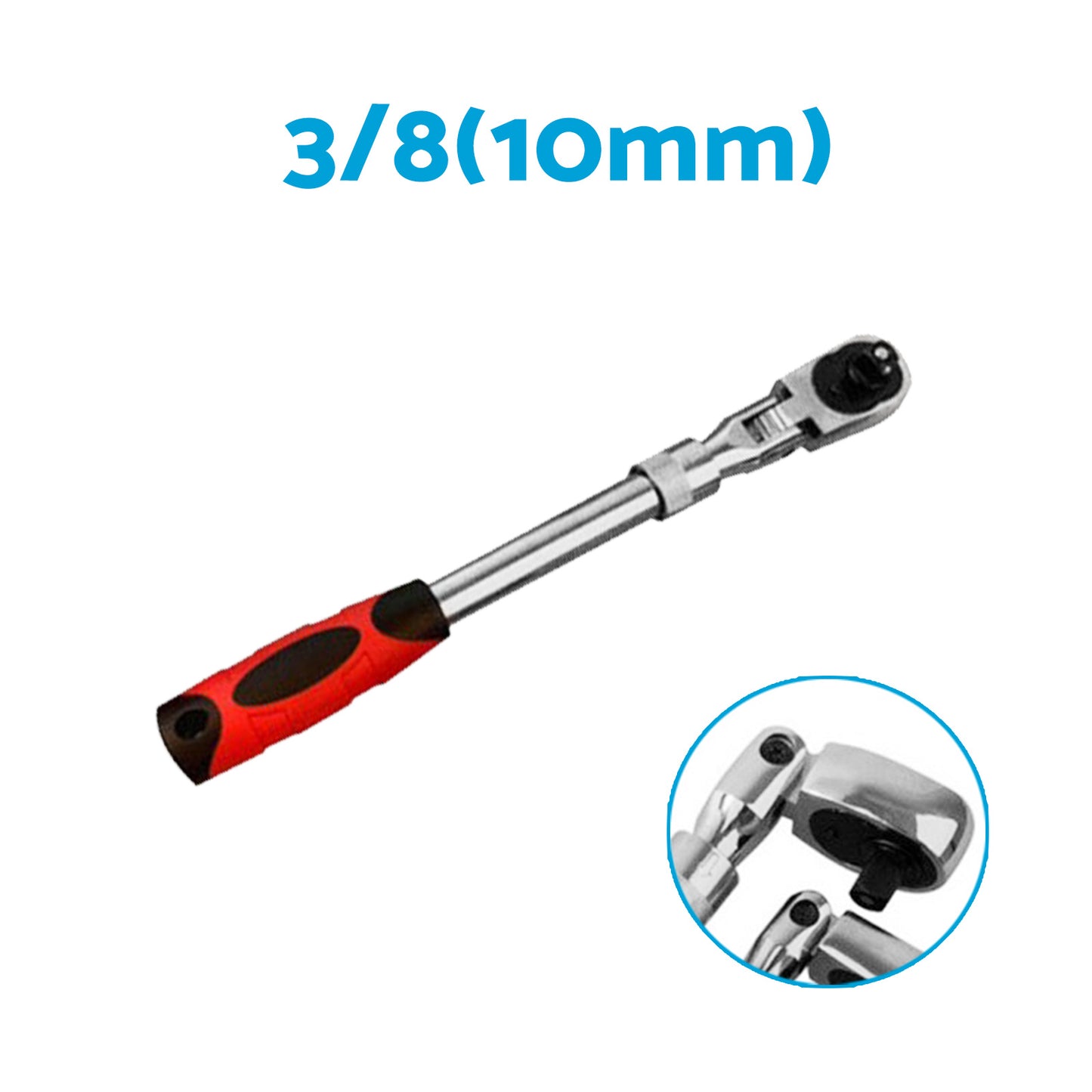 Ratchet Wrench Socket Set 3x 1/4inch, 3/8inch, 1/2inch Drive Handle 72-Tooth Quick Release