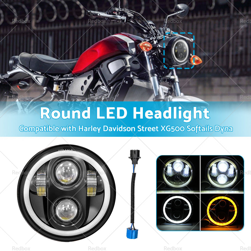 {{ Suitable For Harley Davidson Street XG500 Softails Dyna LED Motorcycle Headlight }} - Buy Car Parts Online at {{ Kaka Auto Parts }}.