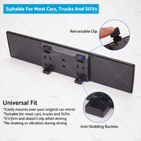 {{ 300mm Car Rear View Mirror Large Vision Convex Clear Lens Wide Angle Anti Glare }} - Buy Car Parts Online at {{ Kaka Auto Parts }}.