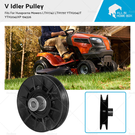 {{ V Idler Pulley fits Husqvarna Mowers LTH1742 LTH1797 YTH2042T YTH2042XP 194326 }} - Buy Car Parts Online at {{ Kaka Auto Parts }}.