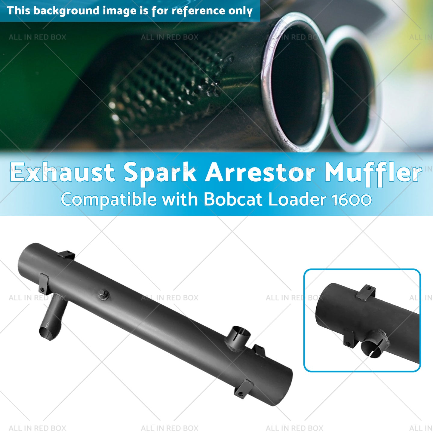 {{ 6514737 Exhaust Spark Arrestor Muffler Suitable for Bobcat Loader 1600 642 643 }} - Buy Car Parts Online at {{ Kaka Auto Parts }}.