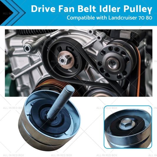 {{ Drive Fan Belt Idler Pulley Suitable for Toyota Landcruiser 70 80 100 1FZ 4. 5L }} - Buy Car Parts Online at {{ Kaka Auto Parts }}.