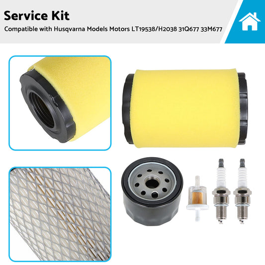 {{ Service Kit Suitable For Husqvarna Models Motors LT19538 H2038 31Q677 33M677 }} - Buy Car Parts Online at {{ Kaka Auto Parts }}.