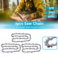 {{ 3PCS 3 8. 043 40DL Chainsaw Chain 10inch Suitable for OZITO 18V OCS-018 PXCCSS-018 }} - Buy Car Parts Online at {{ Kaka Auto Parts }}.