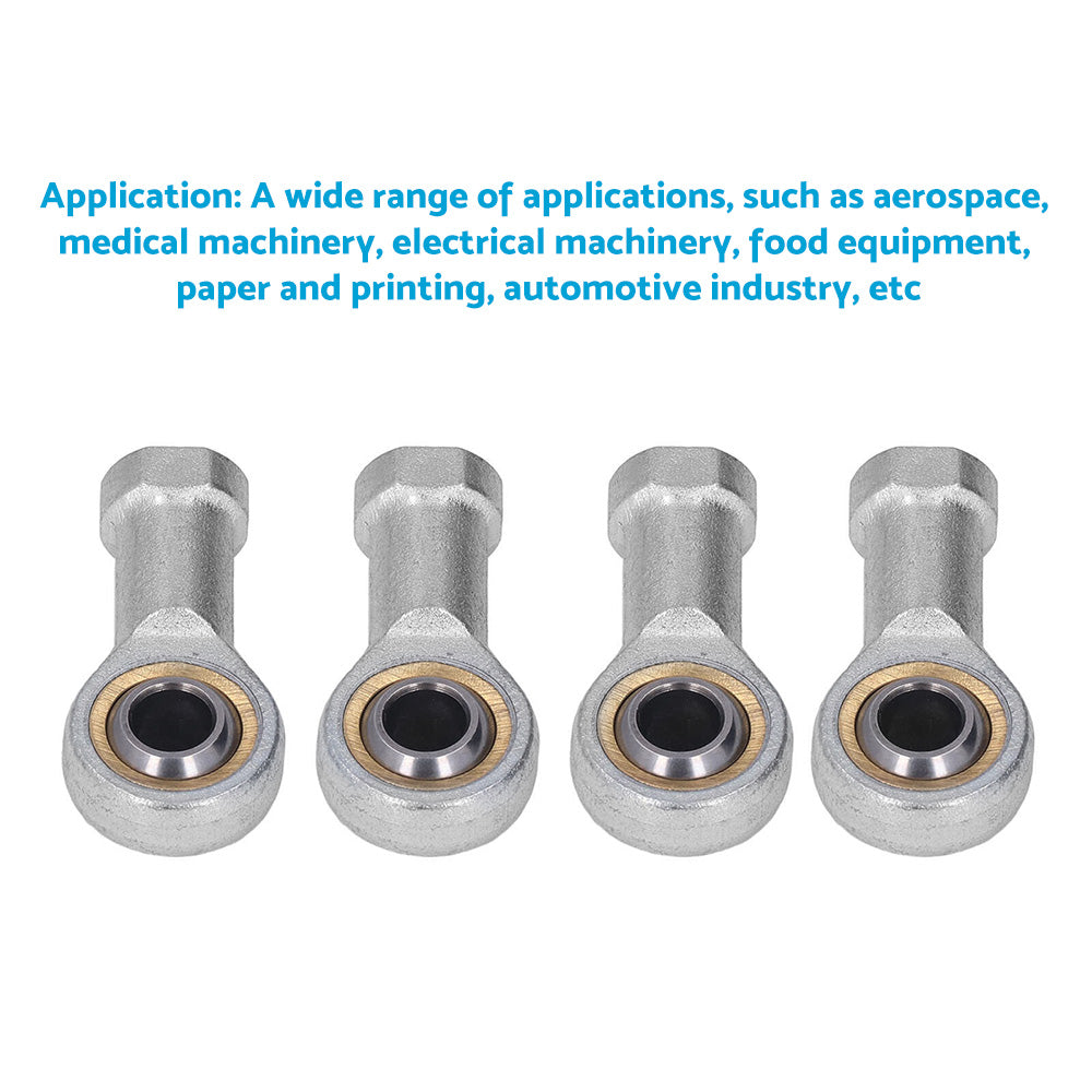 {{ 10PCS Zinc 6mm Female Spherical Plain Rose Joint Bearing Left Hand Threaded }} - Buy Car Parts Online at {{ Kaka Auto Parts }}.
