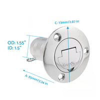 {{ Marine Boat Keyless Water Deck Fill  or  Filler 1-1 or 2 inch  Polished 316 Stainless Steel }} - Buy Car Parts Online at {{ Kaka Auto Parts }}.