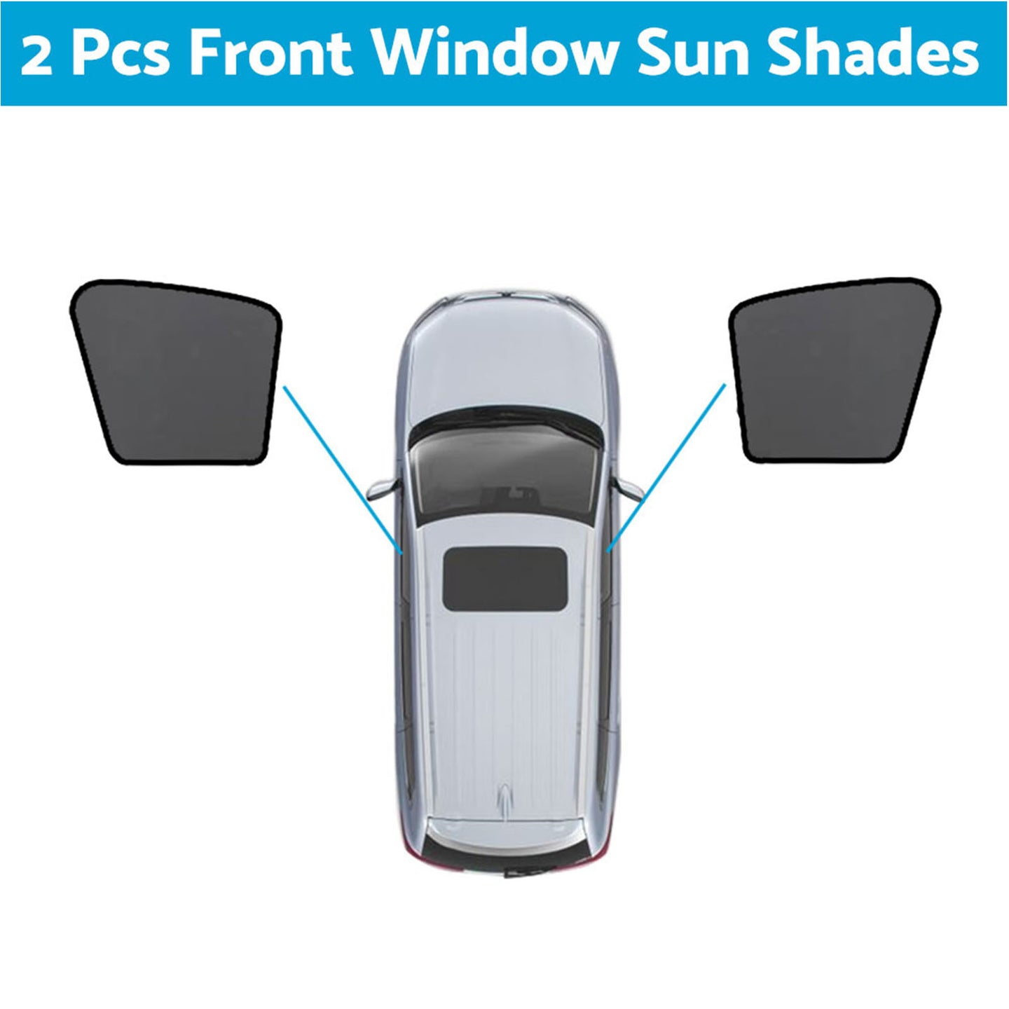 {{ Magnetic Mesh Sun Blind Shades Suitable for Audi Q5 8R 2009–2016 On Front Rear }} - Buy Car Parts Online at {{ Kaka Auto Parts }}.
