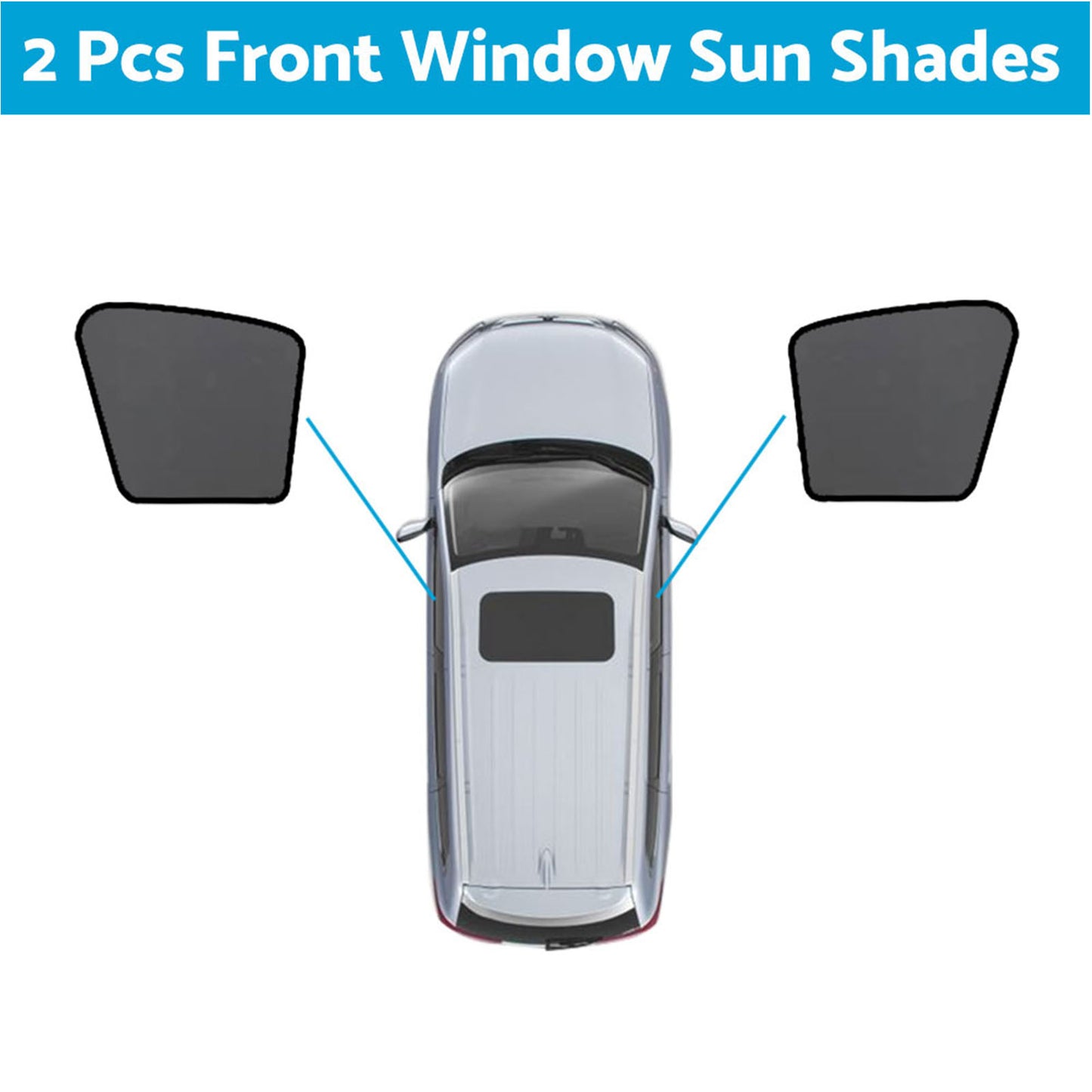 {{ Magnetic Mesh Sun Blind Shades Suitable for Audi Q5 8R 2009–2016 On Front Rear }} - Buy Car Parts Online at {{ Kaka Auto Parts }}.