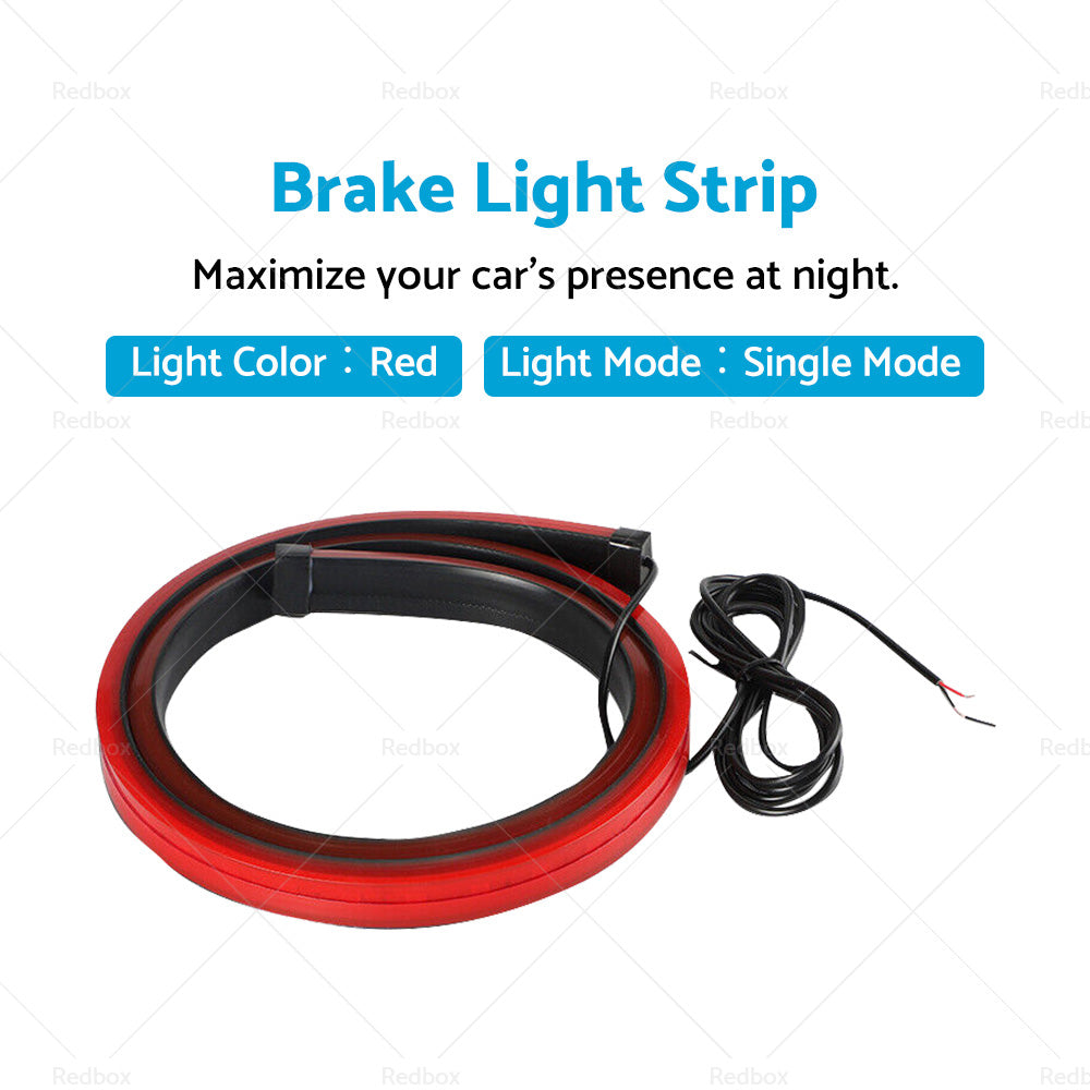 {{ 1M Red LED Car High Mount Third Brake Stop Rear Tail Light Bar Strip Universal }} - Buy Car Parts Online at {{ Kaka Auto Parts }}.