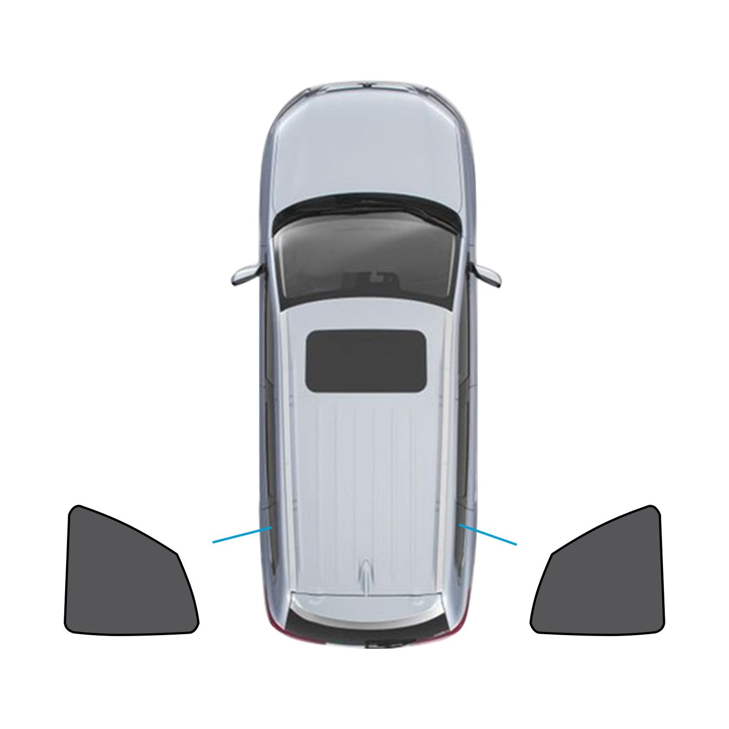 Car Window Magnetic Mesh Sun Blind Shades Suitable For BMW iX3 2023-2024