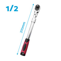 Ratchet Wrench Socket Set 3x 1/4inch, 3/8inch, 1/2inch Drive Handle 72-Tooth Quick Release