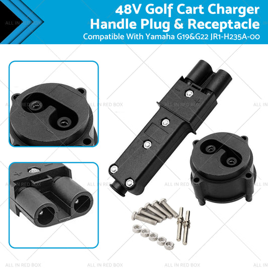 {{ 48V Golf Cart Charger Handle Plug  and  Receptacle Suitable For Yamaha G19 and G22 }} - Buy Car Parts Online at {{ Kaka Auto Parts }}.
