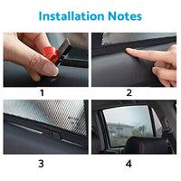 {{ 2x Rear Window Magnetic Mesh Sunshades Suitable for Kia Sportage 2021-2024 }} - Buy Car Parts Online at {{ Kaka Auto Parts }}.