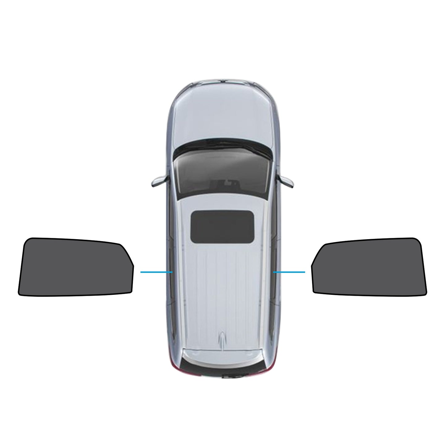 {{ 2x Rear Window Magnetic Mesh Sunshades Suitable for Kia Sportage 2021-2024 }} - Buy Car Parts Online at {{ Kaka Auto Parts }}.