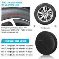 {{ 17 Inch Spare Wheel Cover Vinyl 4x4 Tire Covers for 80-83cm or 32 inch  Tyre Diameter }} - Buy Car Parts Online at {{ Kaka Auto Parts }}.