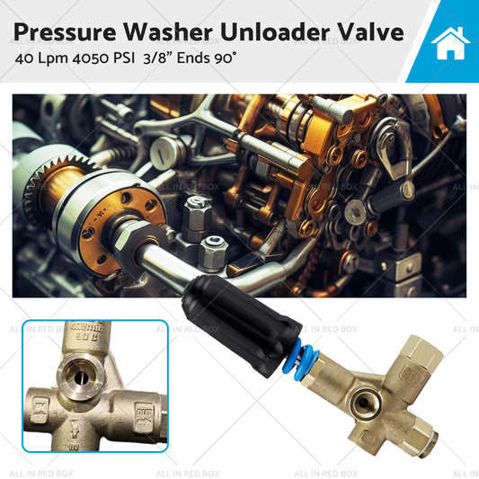 {{ 1PCS Pressure Washer Unloader Valve 40 Lpm 4050 PSI 3/8" Ends 90 degree }} - Buy Car Parts Online at {{ Kaka Auto Parts }}.